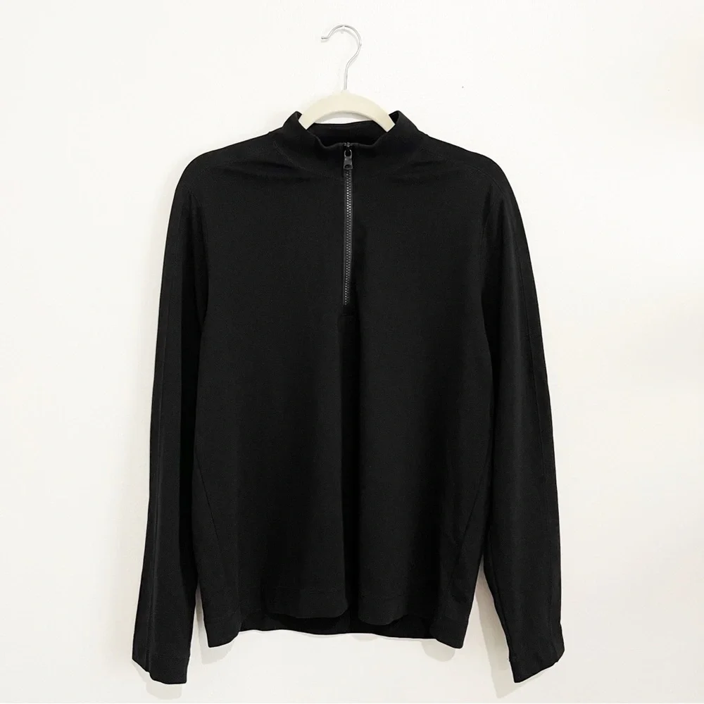 Banana Republic Men's Core Temp Mesh Half Zip Long Sleeve T-Shirt Pullover Sz M - Picture 1 of 7